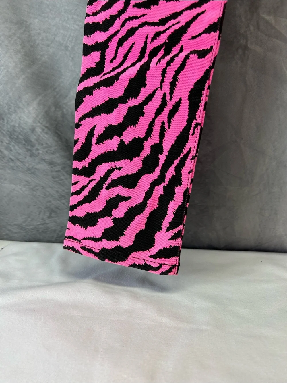 Gucci Pink and Black Zebra Skinny Jeans